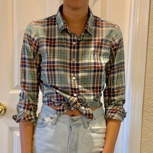 Jcrew plaid button up shirt